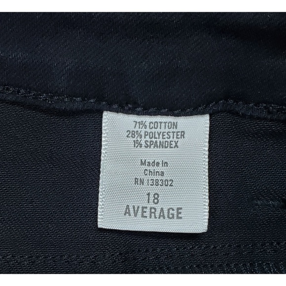 Avenue Black Distressed Skinny Jeans 18 sequins - Picture 6 of 8